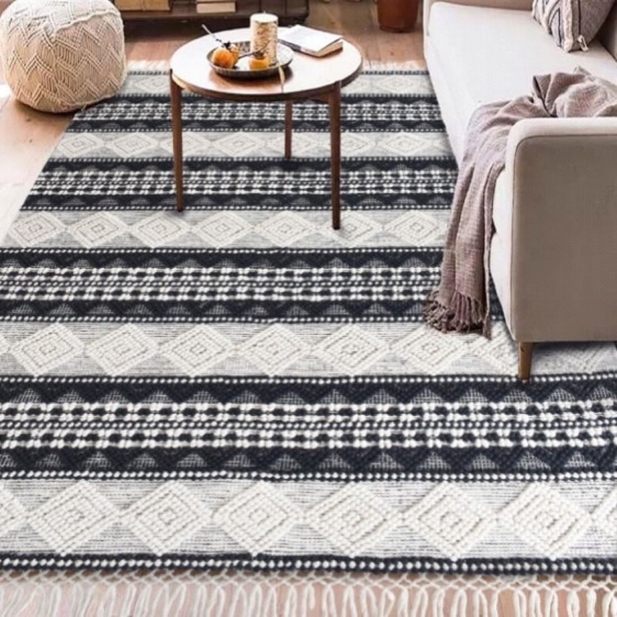 Handwoven Moroccan Wool Rug